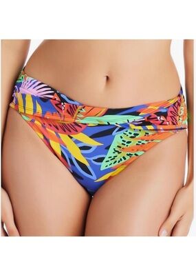 Bleu Rod Beattie 6 Bottoms Bikini Night Safari Sarong Hipster Multi Tropical NWT